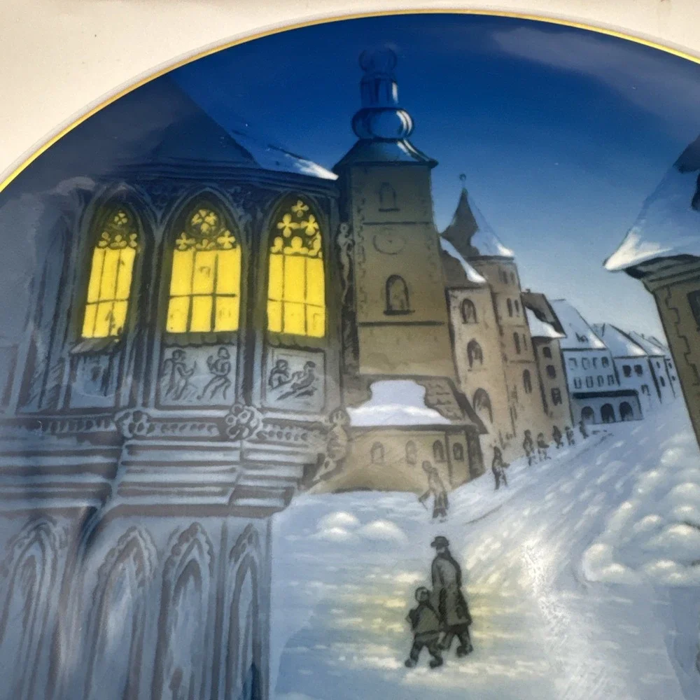 3 Rosenthal Weihnachtsteller Collector‎ Plates 1970, 1971, 1972